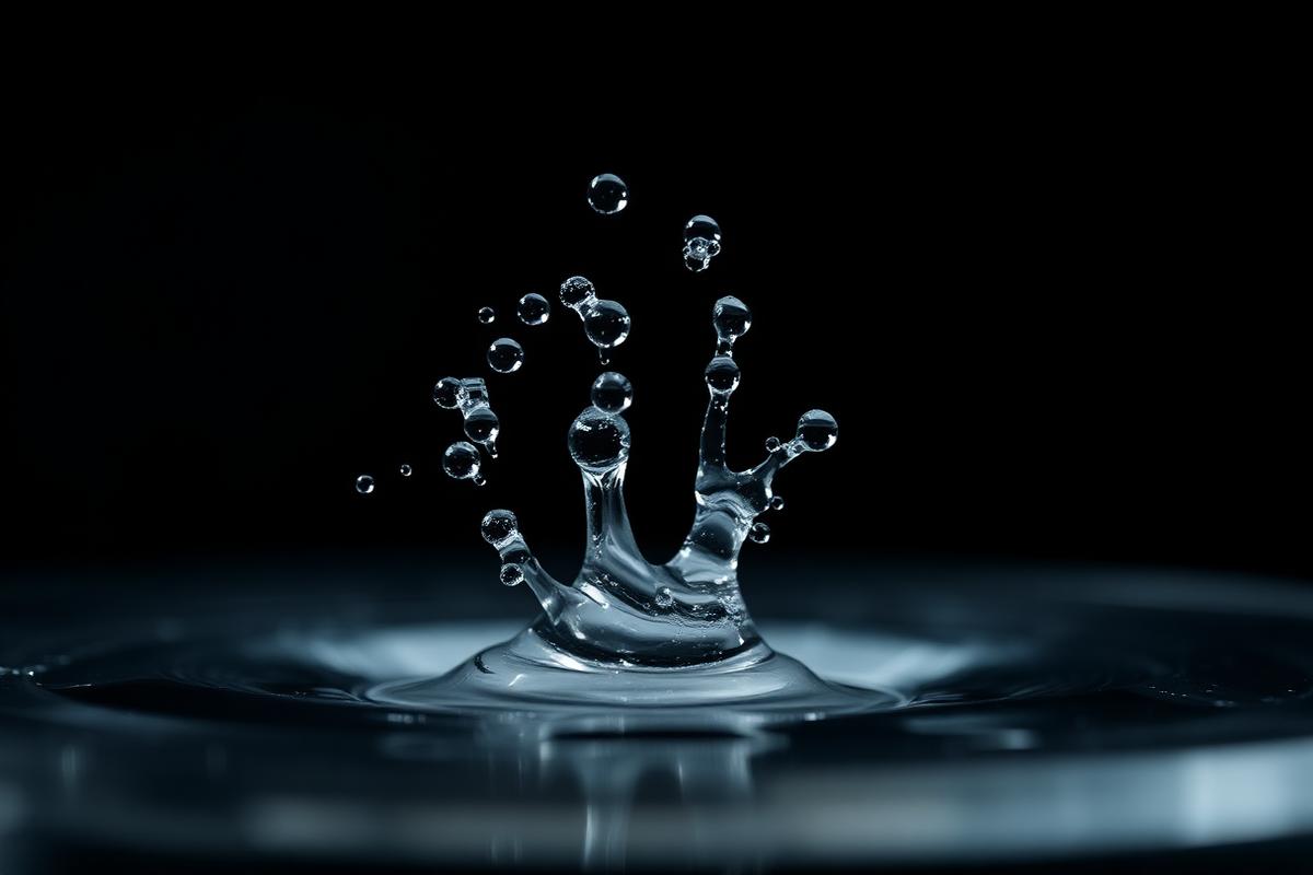 Macro of water droplet detail